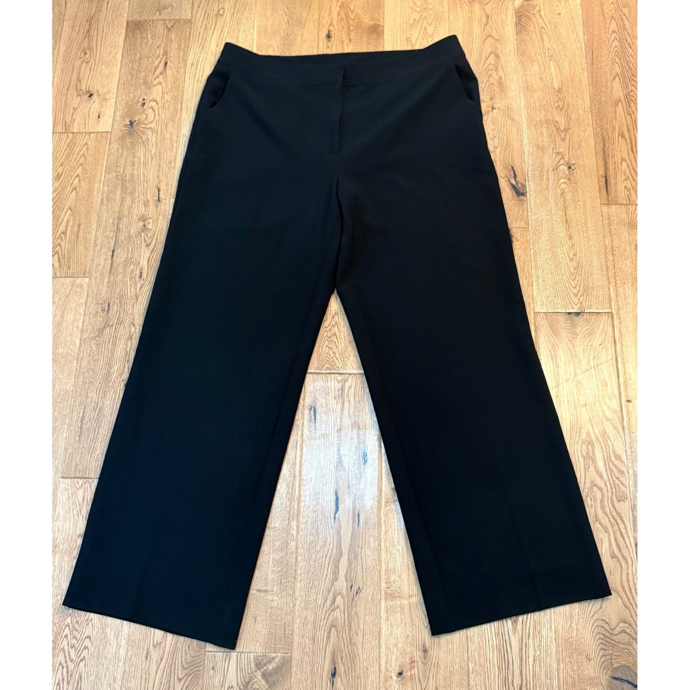 St. John Women's Size 14 Black Dress Pants Straight Leg Made in USA